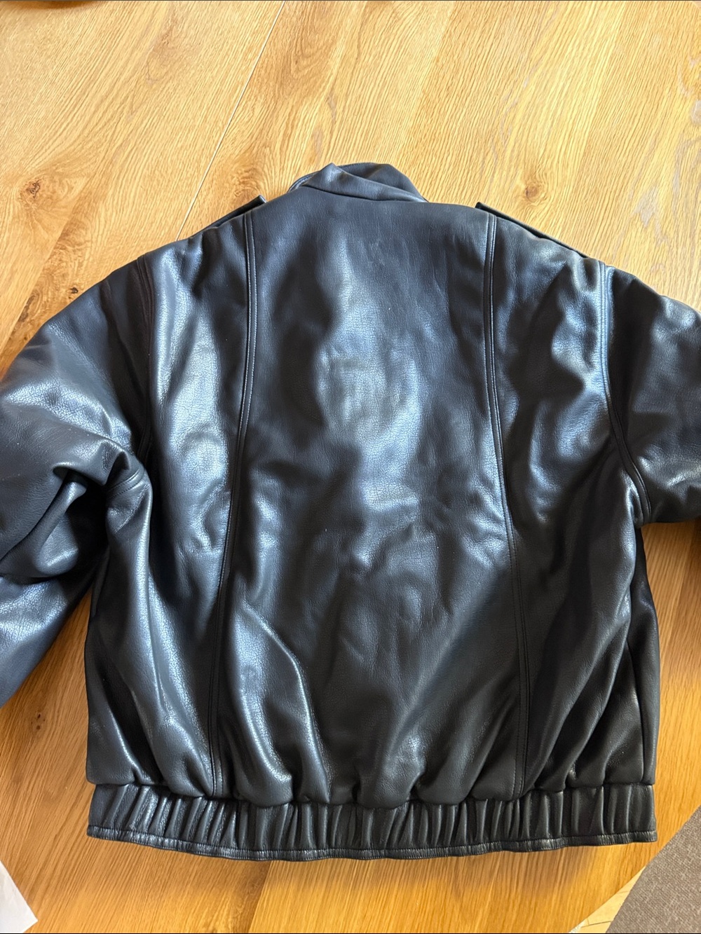 THE COUTURE CLUB oversized faux leather biker jacket - Picture 4 of 5